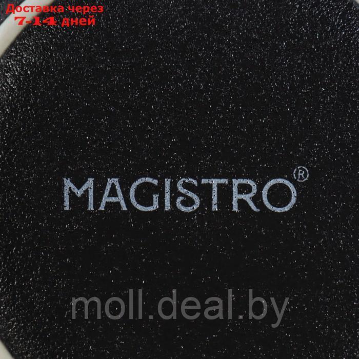 Набор салатников фарфоровых Magistro Lofty, 2 предмета: 600 мл, d=14 см, цвет черный - фото 6 - id-p227076893