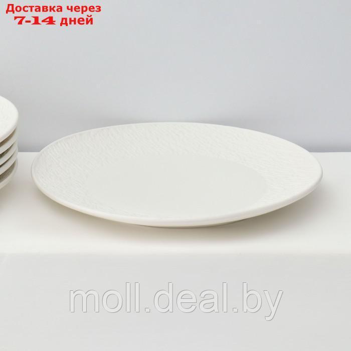 Набор тарелок десертных фарфоровых Magistro Lofty, 6 предметов: d=20 см, цвет белый - фото 3 - id-p227076894