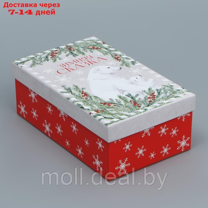 Набор подарочных коробок 6 в 1 "Новогодняя акварель", 20 х 12.5 х 7.5 32.5 х 20 х 12.5 см - фото 8 - id-p227100597