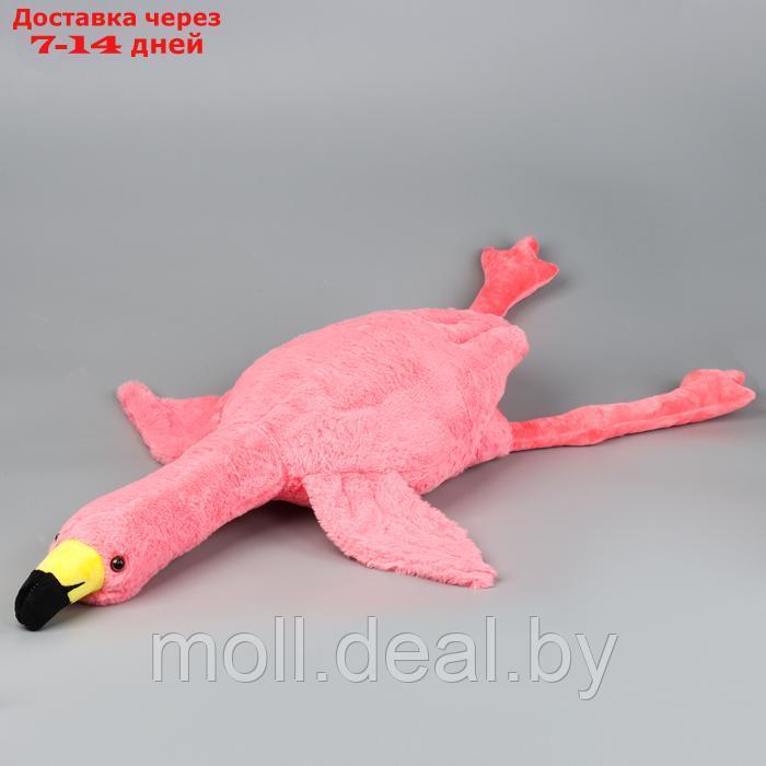 Мягкая игрушка "Фламинго" с пледом, 95 см, цвет розовый - фото 3 - id-p227075910