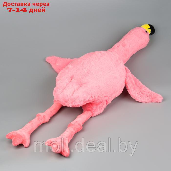 Мягкая игрушка "Фламинго" с пледом, 95 см, цвет розовый - фото 4 - id-p227075910