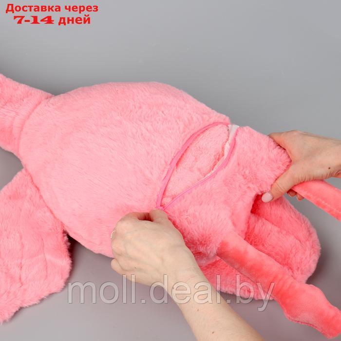 Мягкая игрушка "Фламинго" с пледом, 95 см, цвет розовый - фото 5 - id-p227075910