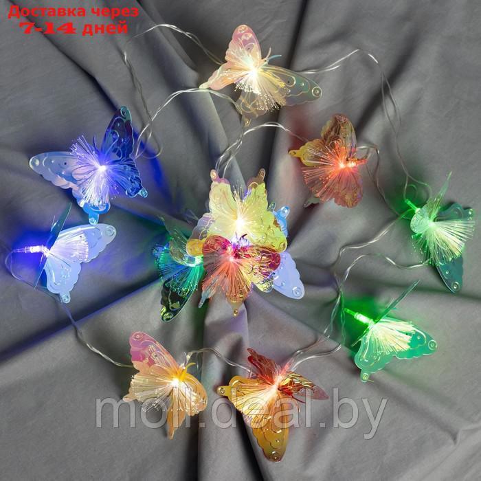 Декоративная подсветка "Бабочки" 10хLED 4000К 5м цветные 500х15х10см - фото 5 - id-p227098221