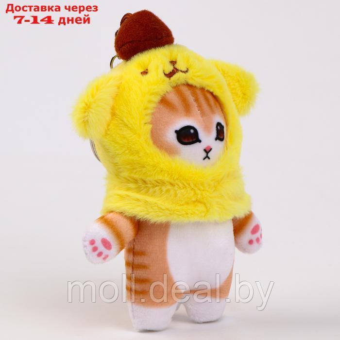 Мягкая игрушка "Котик в шапочке" на брелоке, 12 см - фото 2 - id-p227088827