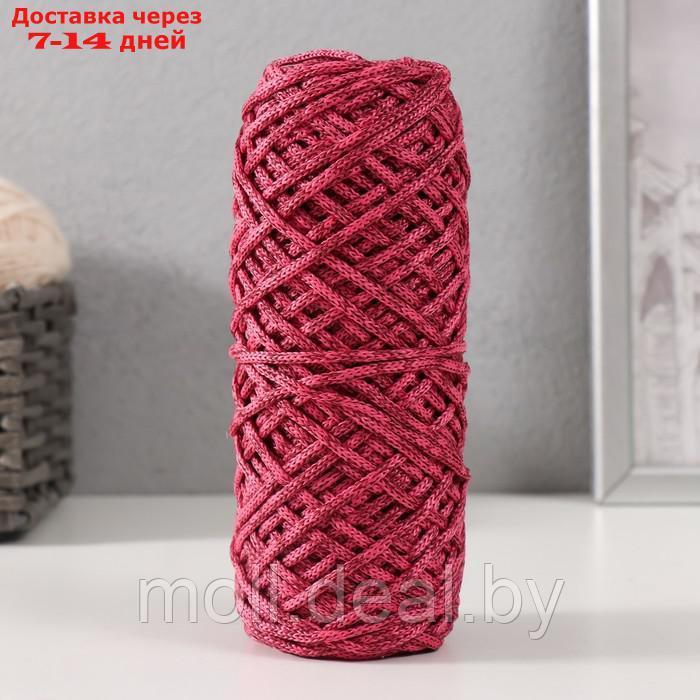 Шнур для вязания 35% хлопок,65% полипропилен 3 мм 85м/160±10 гр (Вишня/ярко-розовый) - фото 1 - id-p226888608