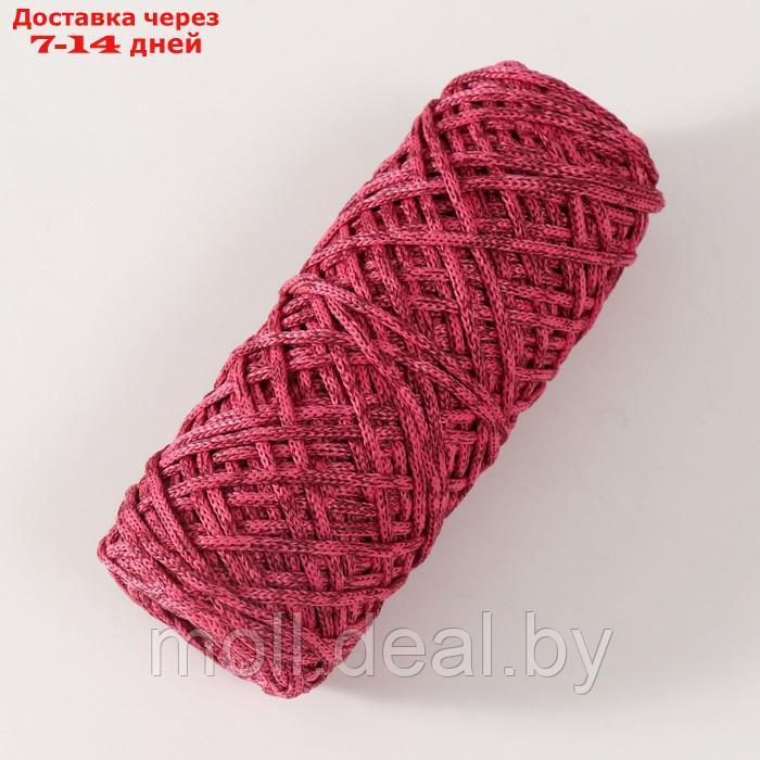 Шнур для вязания 35% хлопок,65% полипропилен 3 мм 85м/160±10 гр (Вишня/ярко-розовый) - фото 2 - id-p226888608