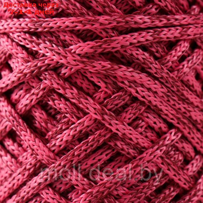 Шнур для вязания 35% хлопок,65% полипропилен 3 мм 85м/160±10 гр (Вишня/ярко-розовый) - фото 3 - id-p226888608