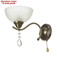 Бра "Лаура" 1 лампа E27 60 Вт античная бронза 28,5х17х21,5 см.