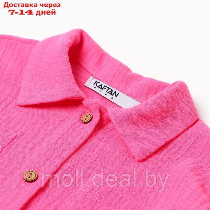 Костюм (рубашка и брюки) детский KAFTAN "Муслин", р.36 (134-140 см) розовый - фото 2 - id-p227083865