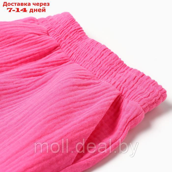 Костюм (рубашка и брюки) детский KAFTAN "Муслин", р.36 (134-140 см) розовый - фото 4 - id-p227083865