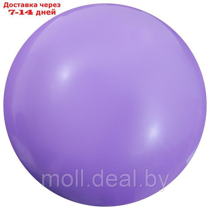 Мяч для художественной гимнастики "Металлик", d=15 см, цвет сиреневый - фото 1 - id-p226890579