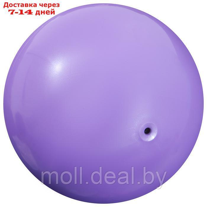 Мяч для художественной гимнастики "Металлик", d=15 см, цвет сиреневый - фото 2 - id-p226890579