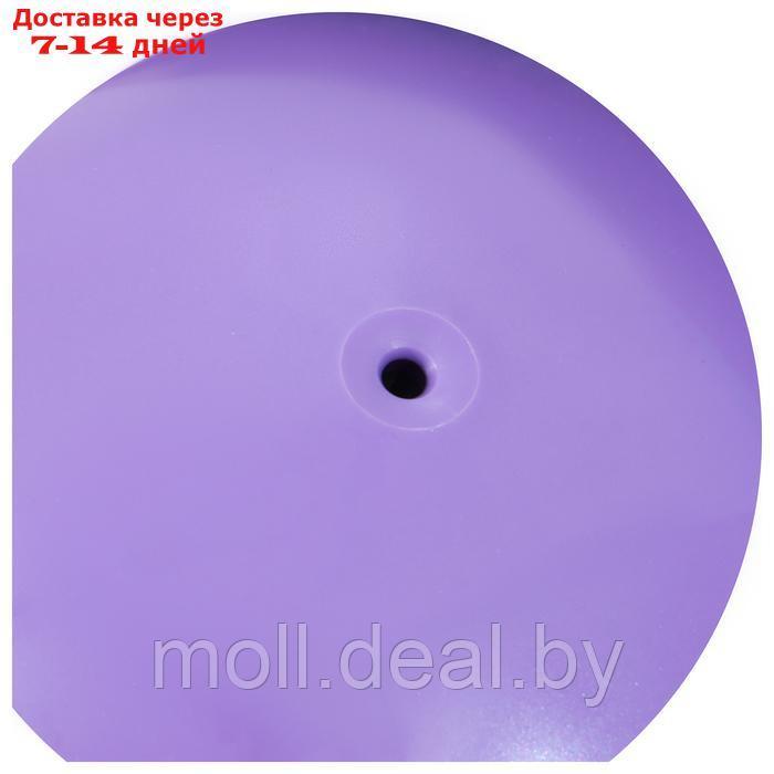 Мяч для художественной гимнастики "Металлик", d=15 см, цвет сиреневый - фото 3 - id-p226890579