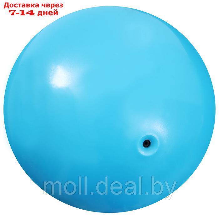 Мяч для художественной гимнастики "Металлик", d=19 см, цвет голубой - фото 2 - id-p226890580