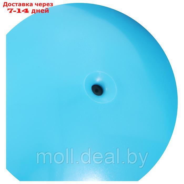 Мяч для художественной гимнастики "Металлик", d=19 см, цвет голубой - фото 3 - id-p226890580