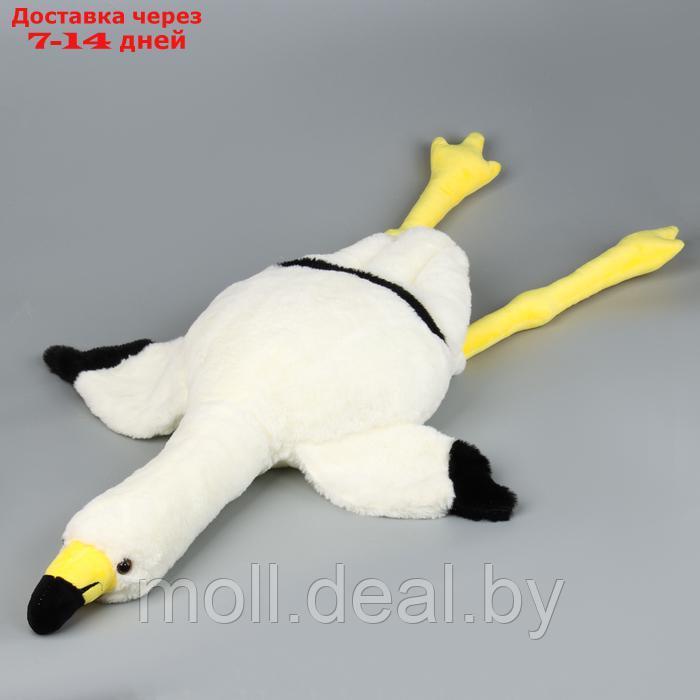 Мягкая игрушка "Фламинго" с пледом, 95 см, цвет белый - фото 3 - id-p227075919