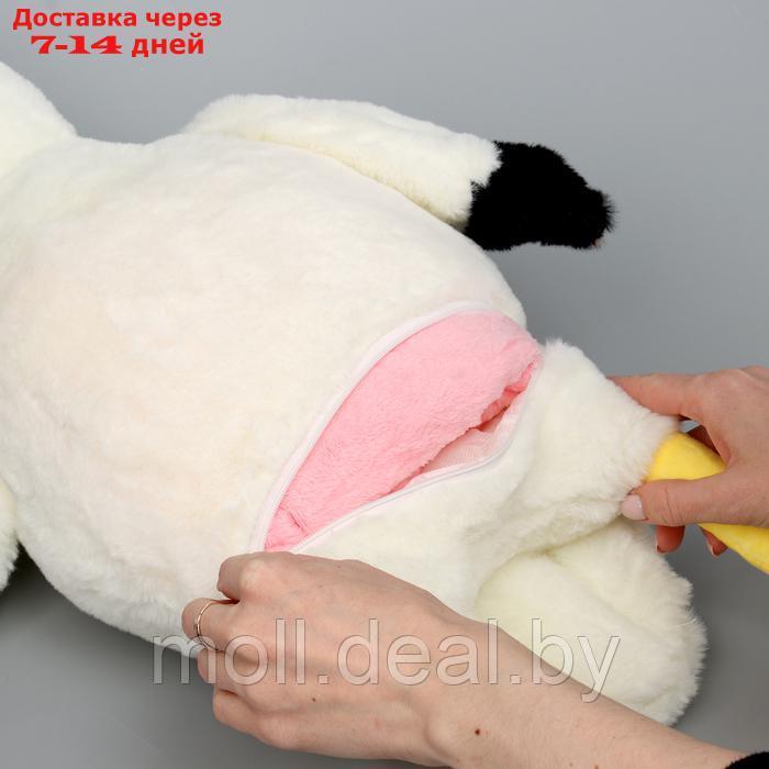 Мягкая игрушка "Фламинго" с пледом, 95 см, цвет белый - фото 5 - id-p227075919