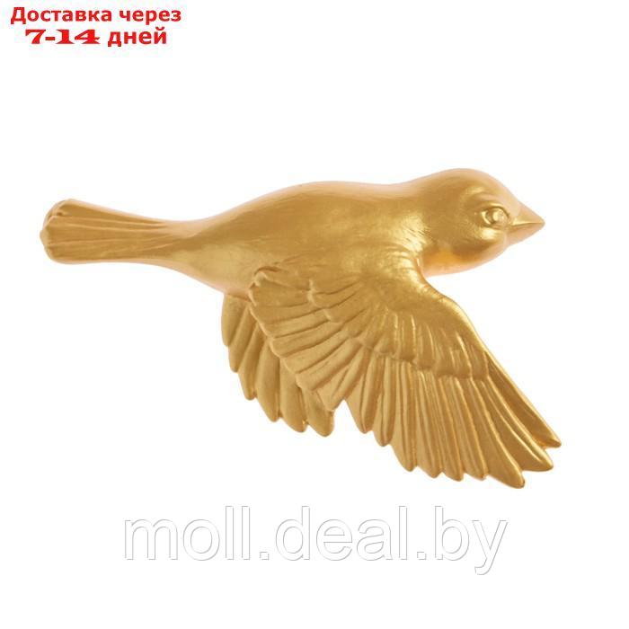 Декор настенный, гипсовое панно "Птицы" 3 шт, золотые - фото 4 - id-p227079915