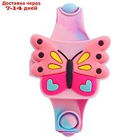 Часы наручные электронные, детские, "Бабочка", ремешок pop-it, l-22.5 см