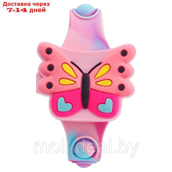 Часы наручные электронные, детские, "Бабочка", ремешок pop-it, l-22.5 см - фото 1 - id-p227095757