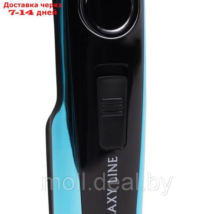 Машинка для стрижки Galaxy LINE GL 4169, 3 Вт, 1/2/3 мм, нерж.сталь, 220 В, чёрно-голубая - фото 3 - id-p227091825