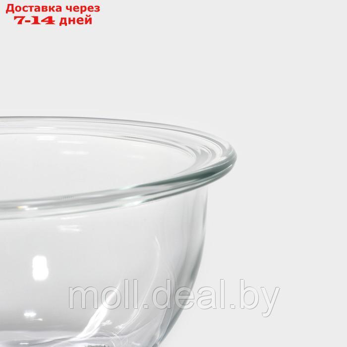 Миска из жаропрочного стекла Доляна "Классика", 500 мл, 14×7,5 см - фото 4 - id-p227076914