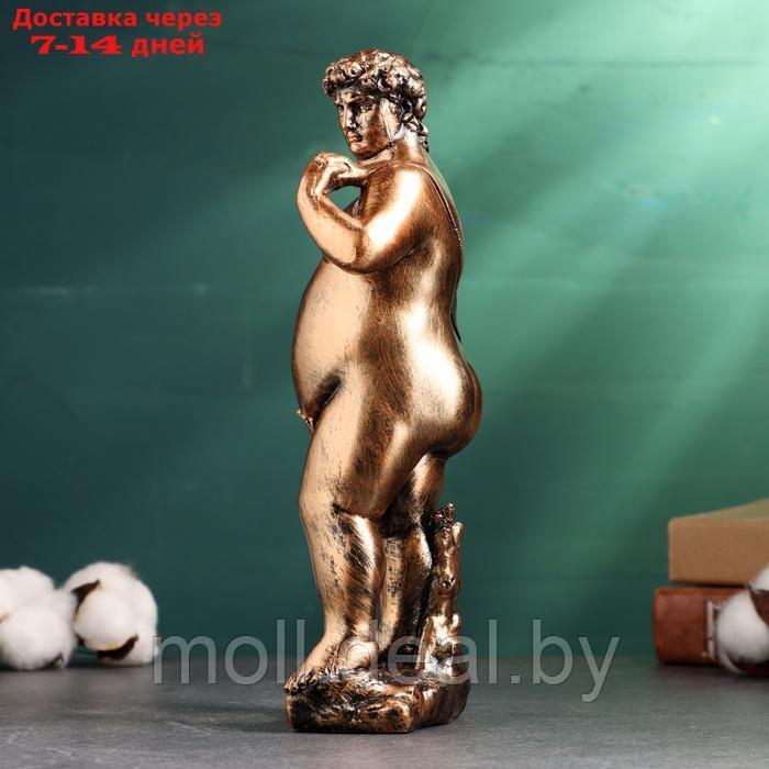 Интерьерная фигура "Толстый Давид" бронза, 24х6х10,5см - фото 2 - id-p227081892