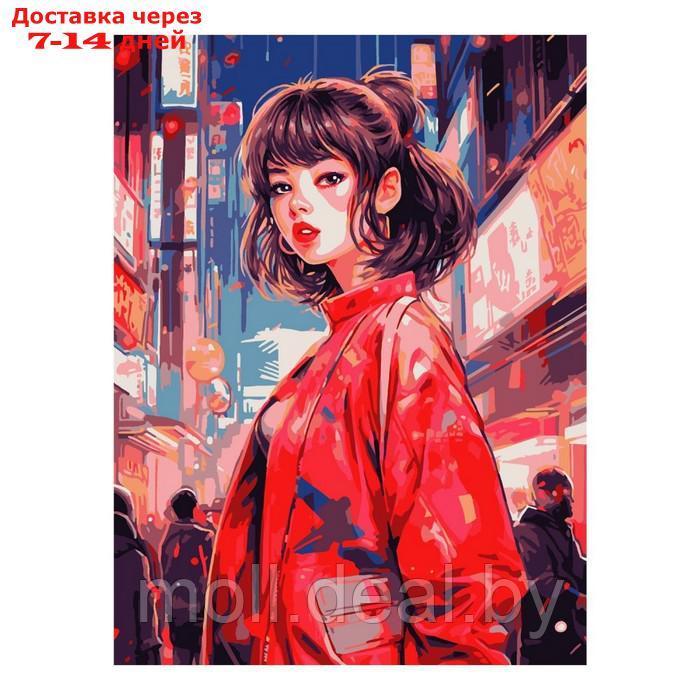 Картина по номерам "Девушка в Токио", холст на подрамнике 30 × 40 см - фото 1 - id-p226888623