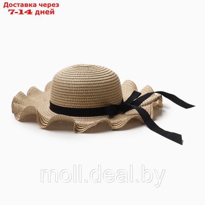 Шляпа для девочки с бантом MINAKU, р-р 52, цв.бежевый - фото 1 - id-p227085861