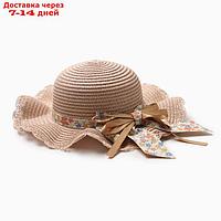 Шляпа для девочки "Милашка" MINAKU, р-р 52, цв.розовый
