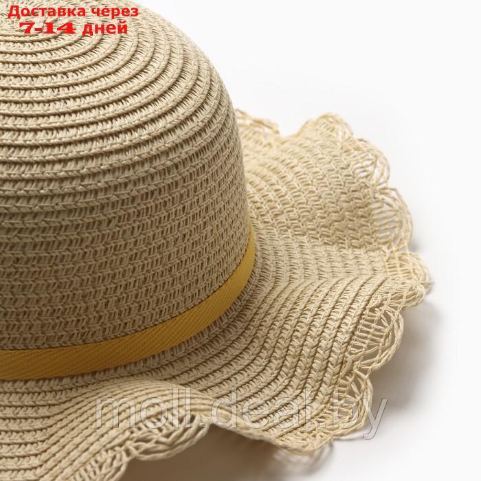 Шляпа для девочки с бантом MINAKU, р-р 52, цв.светло-коричневый - фото 3 - id-p227085863