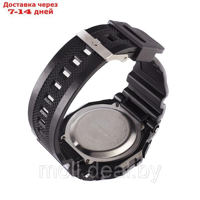 Часы наручные электронные, d-4.5 см, с будильником, черные - фото 6 - id-p227095761