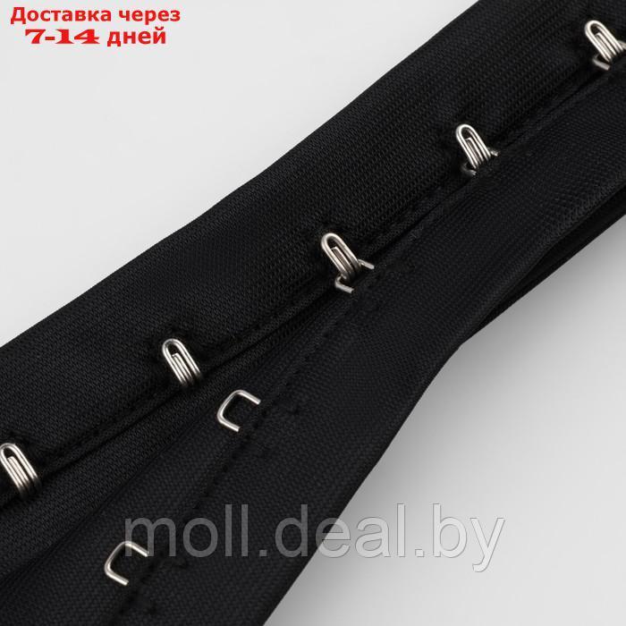Тесьма с крючками, 27 мм × 45 ± 1 м, цвет чёрный - фото 6 - id-p227090836