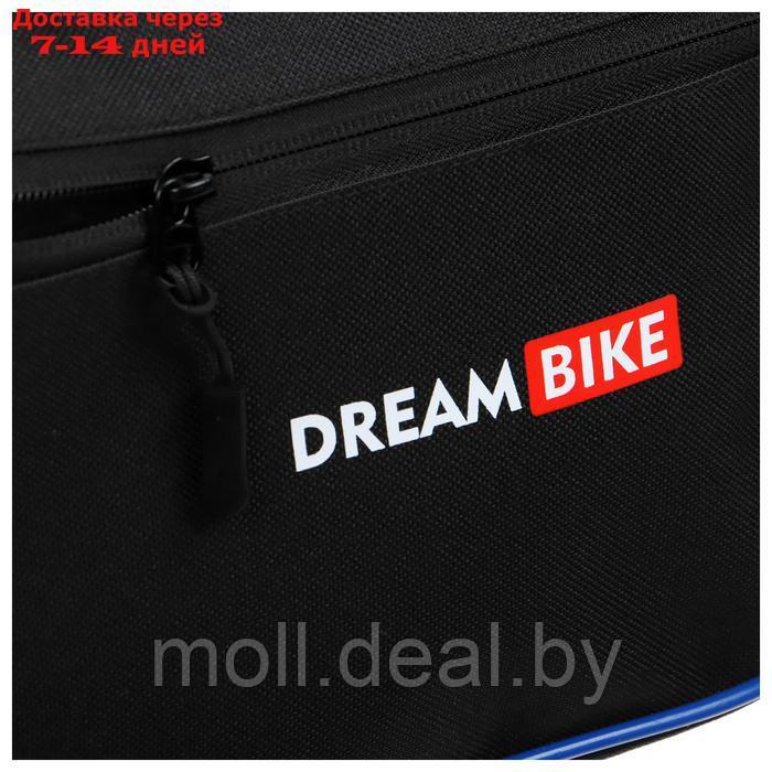 Велосумка Dream Bike под раму, 32х16х5, цвет чёрный/синий - фото 5 - id-p226890595