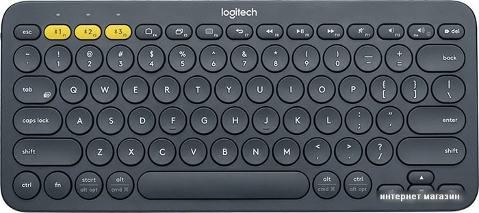Клавиатура Logitech Multi-Device K380 Bluetooth (темно-серый) - фото 1 - id-p227209911
