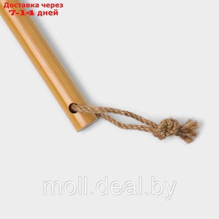 Щётка для пола Raccoon Meli, бамбук, 28×128 см, ворс 7 см - фото 5 - id-p227074946