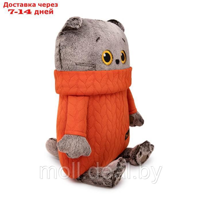 Мягкая игрушка-подушка "Кот в свитере с косами", 32 см Kp34-251 - фото 3 - id-p227095839