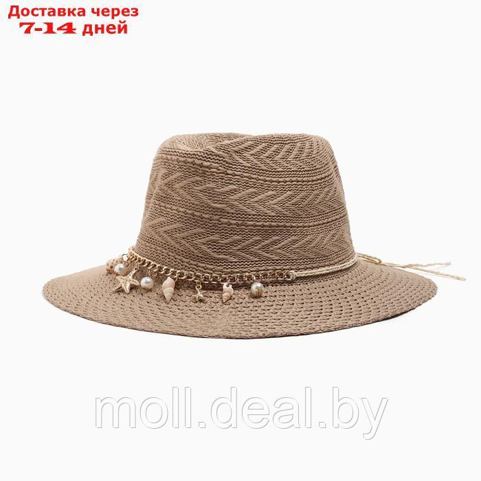 Шляпа женская летняя MINAKU цв.бежевый, размер 56-58 - фото 1 - id-p227111123