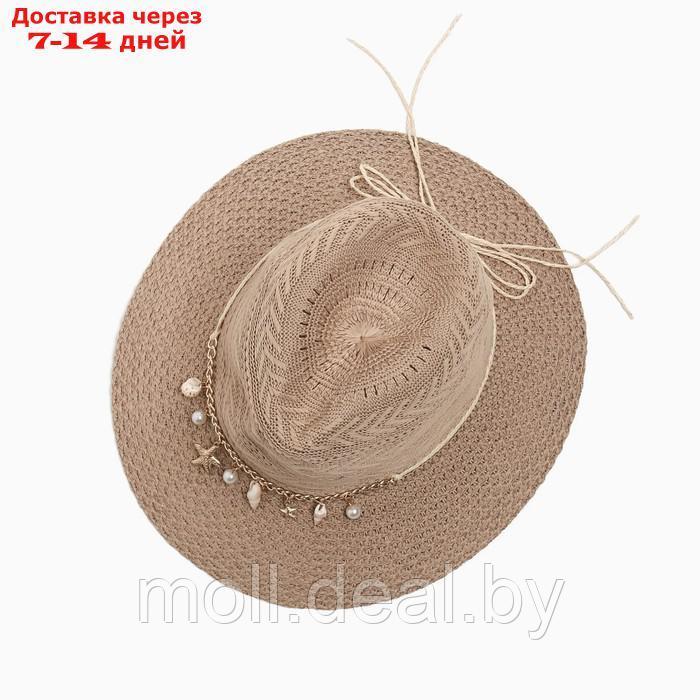 Шляпа женская летняя MINAKU цв.бежевый, размер 56-58 - фото 2 - id-p227111123