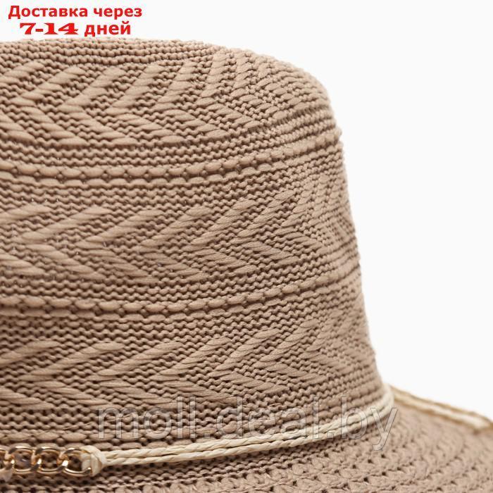 Шляпа женская летняя MINAKU цв.бежевый, размер 56-58 - фото 3 - id-p227111123