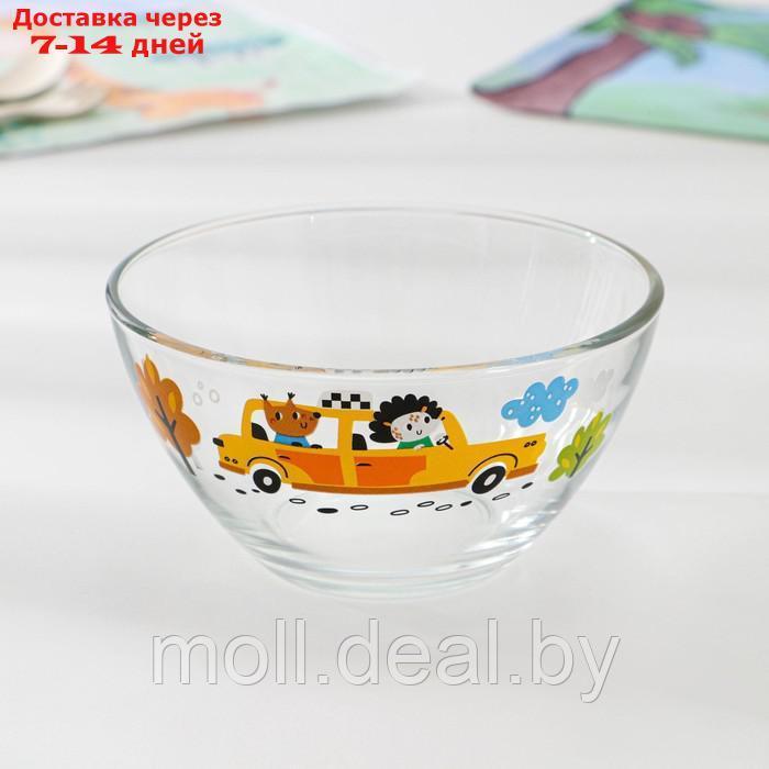 Набор детской посуды "Спецтехника", стеклянный, 3 предмета - фото 5 - id-p227102782