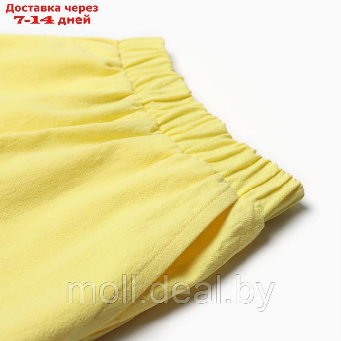 Костюм для девочки (рубашка и шорты) KAFTAN, р.34 (122-128), желтый - фото 8 - id-p227082910