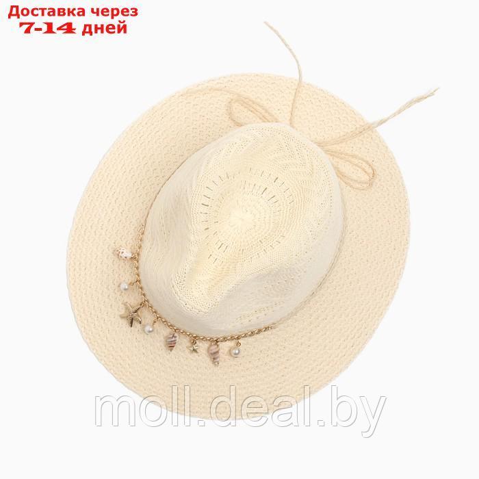 Шляпа женская летняя MINAKU цв.молочный, размер 56-58 - фото 2 - id-p227111127