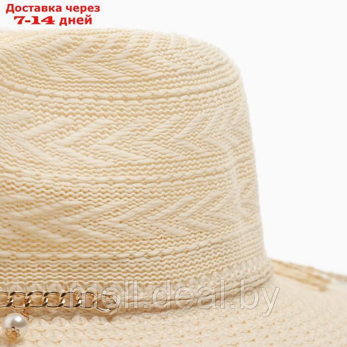 Шляпа женская летняя MINAKU цв.молочный, размер 56-58 - фото 3 - id-p227111127