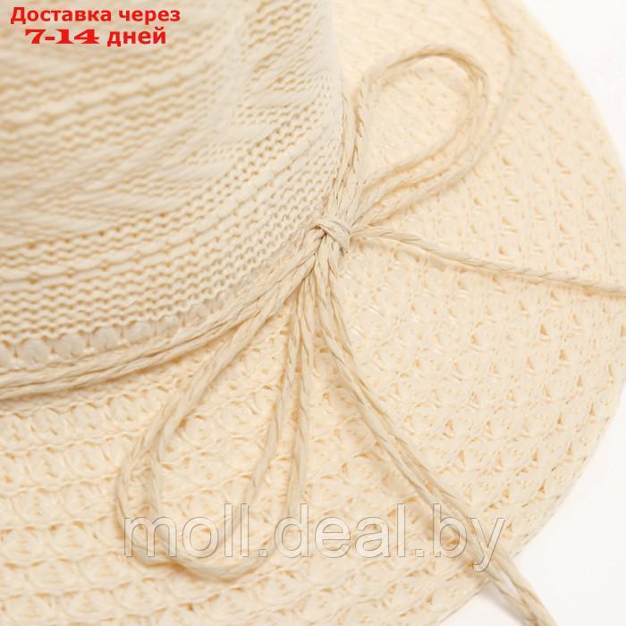 Шляпа женская летняя MINAKU цв.молочный, размер 56-58 - фото 5 - id-p227111127