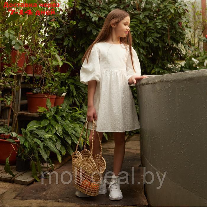 Платье для девочки MINAKU цвет белый, рост 116 см - фото 9 - id-p227083896