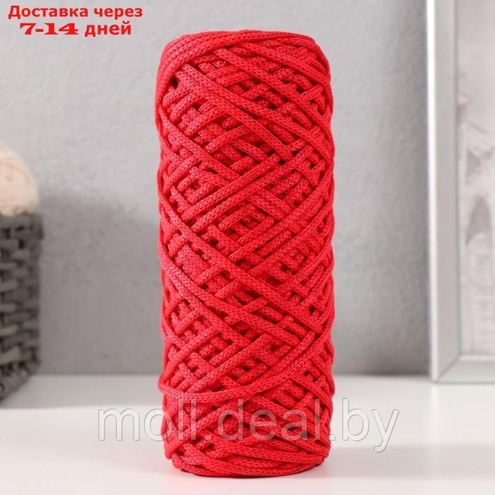 Шнур для вязания 35% хлопок,65% полипропилен 3 мм 85м/160±10 гр (красный) - фото 1 - id-p226888647