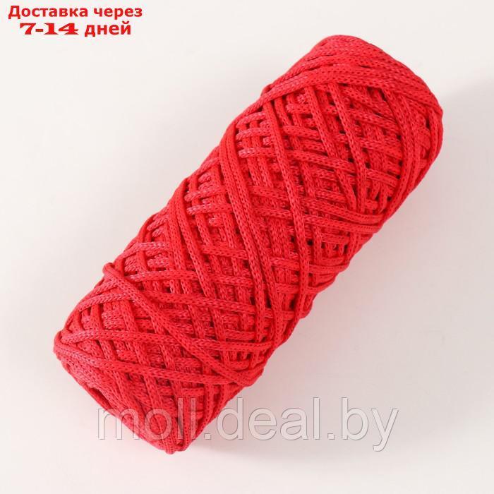 Шнур для вязания 35% хлопок,65% полипропилен 3 мм 85м/160±10 гр (красный) - фото 2 - id-p226888647