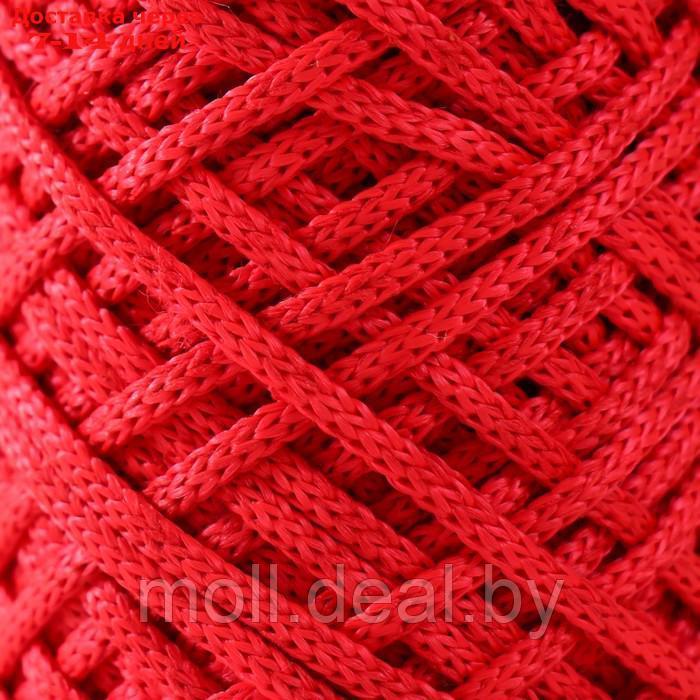 Шнур для вязания 35% хлопок,65% полипропилен 3 мм 85м/160±10 гр (красный) - фото 3 - id-p226888647