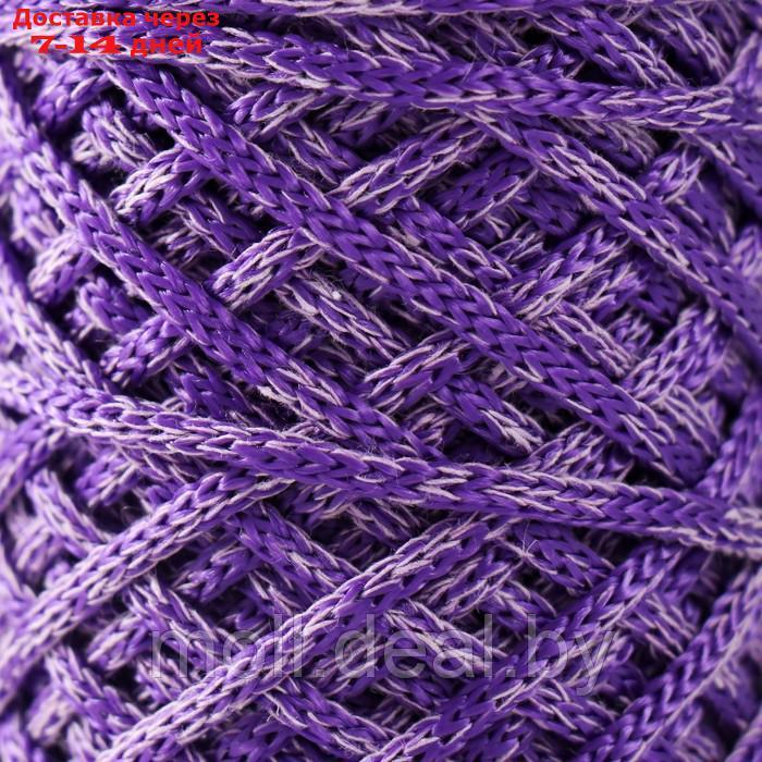 Шнур для вязания 35% хлопок,65% полипропилен 3 мм 85м/160±10 гр (Лаванда/фиолетовый) - фото 3 - id-p226888648